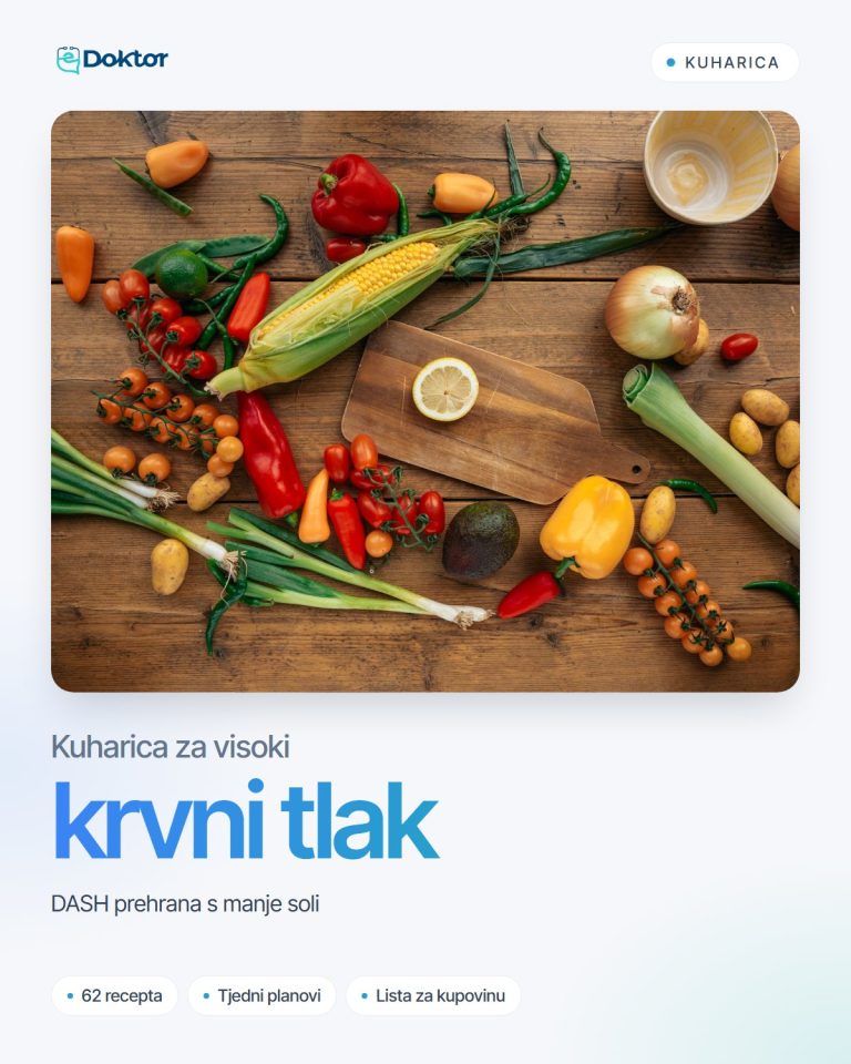 Kuharica za visoki krvni tlak – DASH dijeta recepti